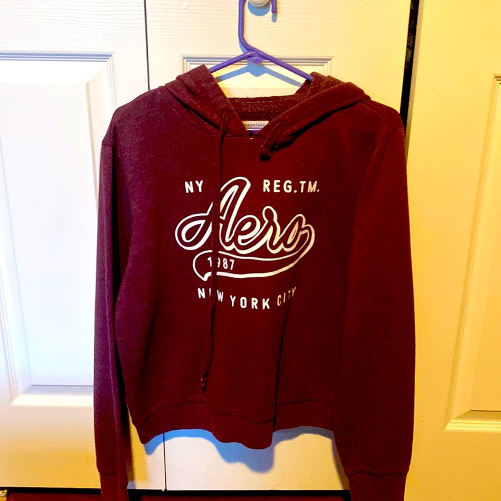 This is an Aero hoodie. It has a soft inside and warn only once.